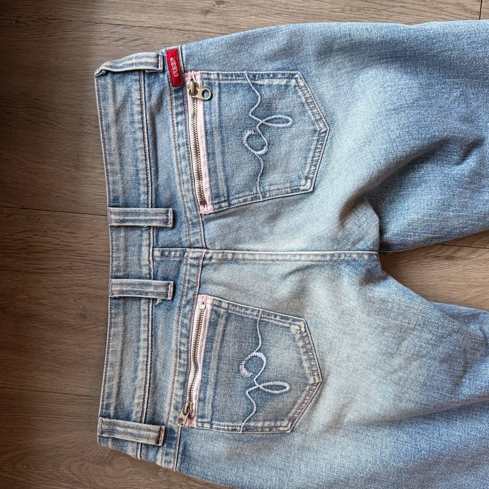 Y2K Guess Light Blue Flare Jeans - Picture 6 of 8